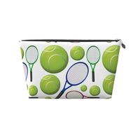 Raquetas y pelotas de Tenis, Bolsa de artículos de tocador Bolsa de Maquillaje Bolsa de cosméticos Bolsa de artículos de tocador de Viaje portátil