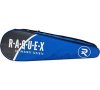 Raquex Bolsa 3 Raquetas de bádminton - Funda para Raquetas de bádminton o de Squash, Correa de Hombro Ajustable - Bolsa para Deportes de Raqueta para Hombre y Mujer (Azul)