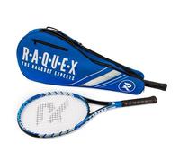 Raquex Bolsa para Raquetas de Tenis, Azul o Negra, Funda para Raquetas de Tenis, Raqueta de Squash y bádminton para 2 Raquetas y Accesorios con Correa para el Hombro (Azul)