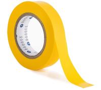 Raquex Cinta de Acabado para Raqueta de Tenis, bádminton, Squash, Hockey y Deporte, Cinta de Acabado de Raqueta - 14 mm x 20 m (Amarillo)