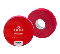 Raquex Cinta de Tela para Deportes: Palos de Hockey, Tenis, Squash o bádminton, Cuerdas de Saltar y más. Resistente al Agua, Fuerte y Proporciona un Agarre Natural Aumentado (Rojo)