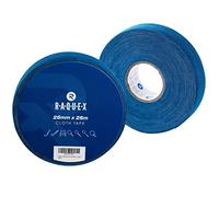 Raquex Cinta de Tela para Deportes: Palos de Hockey, Tenis, Squash o bádminton, Cuerdas de Saltar y más. Resistente al Agua, Fuerte y Proporciona un Agarre Natural Aumentado (Azul)