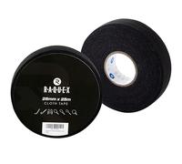 Raquex Cinta de Tela para Deportes: Palos de Hockey, Tenis, Squash o bádminton, Cuerdas de Saltar y más. Resistente al Agua, Fuerte y Proporciona un Agarre Natural Aumentado (Negro)