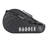Raquex Elite - Funda para Pala de pádel - Azul o Negro para 1 Pala - Bolsa Acolchada de Piel sintética para Hombre y Mujer - Protector Acolchado - Regalo de pádel de Lujo (Negro)