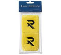 Raquex Muñequeras: Material Elástico de Algodón Suave - Anchos de 8 cm o 13 cm - Bandas Deportivas para Hombre y Mujer, 7 Opciones de Color - Amarillo (8cm)