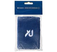Raquex Muñequeras: Tenis, Pádel, Correr y Deporte - Mezcla de Algodón Suave, 8 o 13 cm - Bandas Deportivas antisudor para Hombre y Mujer, 7 Colores - Azul (13cm)