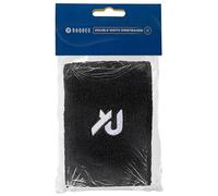 Raquex Muñequeras: Tenis, Pádel, Correr y Deporte - Mezcla de Algodón Suave, 8 o 13 cm - Bandas Deportivas antisudor para Hombre y Mujer, 7 Colores - Negro (13cm)