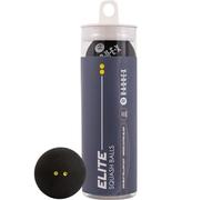 Raquex Pelotas de Squash Tubo de 3.4 Velocidades: Punto Amarillo Doble Competición, Amarillo Único Avanzado, Rojo Principiantes, Azul Jugadores. Aprobada por la WSF