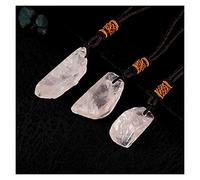 RARA Piedra Cristal Selenita con Piedra de Quartzo Rosa en Cadena para Regalo a Mujeres y Especímenes Minerales