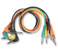 RARAION Cables de conexión mono jack 6.35mm (1/4”) en ángulo recto, pack de 6