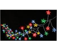 RARAION Luces Navideñas de Estrellas Multicolor con 80 LED y Temporizador