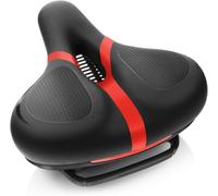 Rarapop Asiento de bicicleta de repuesto, asiento de bicicleta para hombres y mujeres, cómodo sillín de bicicleta ancho acolchado de espuma viscoelástica suave compatible con Peloton, bicicletas de