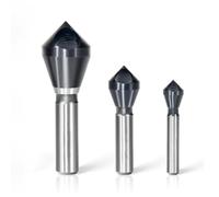 Rarapop Broca avellanadora M35 HSS de cobalto con revestimiento Ultra TiAlN, chaflán avellanado de un solo extremo, perforación de chaflán de 82 grados resistente para metal duro, acero inoxidable