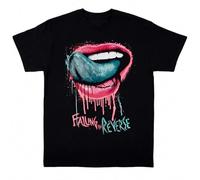 Rare Falling In Reverse Lips T-Shirt Black S