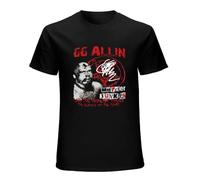 Rare Gg Allin Murder Junkies H1440 - Camiseta para hombre, color negro, Negro, L