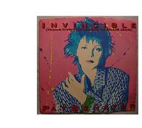 Rare Pat Benatar Mint / NM White Label Radio Station Promo Issue 7 Inch 45 rpm & Promo Picture Sleeve - Invincible - Same Title Plays On Both Sides - Chrysalis Records 1985