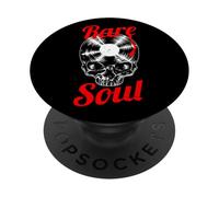 Rare Soul Music Vintage Old School DJ Tocadiscos Vinilo Calavera PopSockets PopGrip Adhesivo