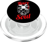 Rare Soul Music Vintage Old School DJ Tocadiscos Vinilo Calavera PopSockets PopGrip para MagSafe