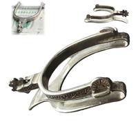 Rare Vintage Western Spur Sterling Silver Money Clip, Spur Sterling Silver Large Feature Money Clips, Personalised Engraved Money Clip, Horse Rider Gift, Versatile Use, Strong Grip Function, 1 unidad