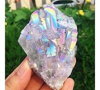 Raros y hermosos siete colores de llamas halo de cuarzo de cristal del racimo de cristal de la piña de cúmulo de piña de cristal-140g_PC 1