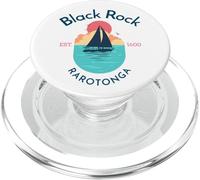 Rarotonga Negro Rock PopSockets PopGrip para MagSafe