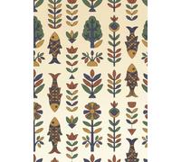 Rasa Paper Co. Indian Art Series: Madhubani Inspired Journal: 100 Pages, 7 x 10 inch size, Lined Notebook for Journaling and Mindful Writing