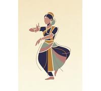 Rasa Paper Co. Indian Classical Dance Series: Bharatanatyam Inspired Journal: 100 Pages, 6.12 x 8.65 inch size, Lined Notebook for Journaling, Mindful Writing and Creative Thoughts