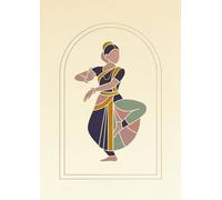 Rasa Paper Co. Indian Classical Dance Series: Bharatanatyam Inspired Journal: 100 Pages, 6.12 x 8.65 inch size, Lined Notebook for Journaling, Mindful Writing and Creative Thoughts