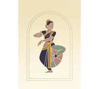Rasa Paper Co. Indian Classical Dance Series: Bharatanatyam Inspired Journal: 100 Pages, 7 x 10 inch size, Lined Notebook for Journaling, Mindful Writing and Creative Thoughts