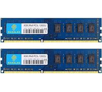 Rasalas PC3-12800U 16GB Kit DDR3 1600MHz (2x8GB) DDR3L 12800U Ram 2Rx8 DDR3L-1600 Udimm CL11 1.35V Desktop Computer RAM Memory