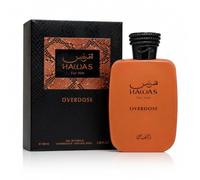 Rasasi Hawas Overdose Eau de Parfum para Hombre 100 ml - Perfume Árabe Oriental Dulce y Especiado de Larga Duración - Fragancia Masculina Intensa con Notas de Vainilla, Praliné, Ámbar y Flor de Azahar