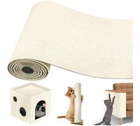 Rascador Adhesivo Sofa Gatos 30×100cm, SilverChry Tapete Autoadhesivo para Rascar Gatos, Tapete Rascador para Gatos, DIY Climbing Cat Scratcher Torres para Gatos para Gris Oscuro warmweiß