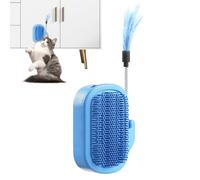 Rascador angular para gatos de pared | Autotoilette con gato - Para peluquería, peine masajeador para muebles, sofá, mesa, gatitos y conejos de interior