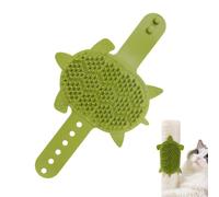 Rascador automático para gatos, cepillo para gatos, peine de masaje de 203 dientes, correa de esquina de silicona para mantenimiento diario, temporada de desprendimiento, hogar, viajes, al aire libre
