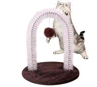 Rascador Autónomo Para Gatos | Masajeador Y Cepillo Para Aseo Felino | Accesorio Para Muda y Masaje Con Bola Interactiva Para Cara Cabeza Espalda