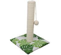 Rascador con pedestal y juego colgante Hojas Verdes para gatos Croci