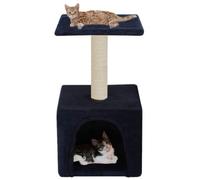 vidaXL Rascador Gatos con Poste de Sisal 55cm Azul Oscuro Accesorios Mascotas