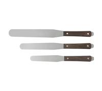 Rascador de acero inoxidable con mango de madera para serigrafía, herramienta de corte de tintas, serigrafía, tinta industrial, espátulas, espátulas, raspador