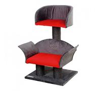 Kerbl Pet Lounge Deluxe - Árbol para Gatos (70 cm), Color Gris y Rojo