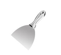 Rascador de boca plana de acero inoxidable para paredes lisas, rascado, masilla de trabajo