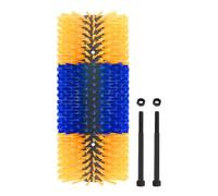 Rascador de caballo, cepillo para rascar caballos para el cuidado del cabello de la espalda, cepillo de limpieza de animales de granja con doble tornillo para mula, ovejas