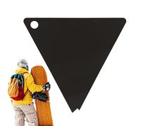 Rascador de cera de esquí, herramienta de raspador acrílico para snowboard, kit de afinación triangular, kit de encerado, herramienta de afinación de esquí y snowboard, equipo deportivo al aire libre