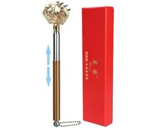 Rascador De Espalda Estilo Chino con Forma De candado De Longevidad, Artefacto De Acero Inoxidable con Pintura Antipicazón, Paquete De Regalo(1 pcs)