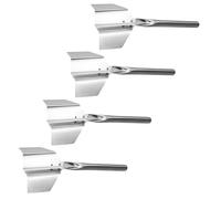 Rascador de esquina de acero inoxidable de larga duración con diseño soldado para mayor durabilidad, bordes lisos para una fácil limpieza frontal en tareas de construcción, herramienta de diseño de