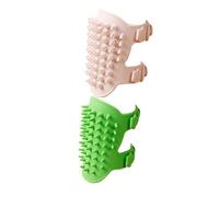 Rascador de esquina de pared para mascotas, peine de aseo de pared de silicona, rascador de esquina de pared ajustable, peluquero más suave con peine de masaje de esquina de hierba gatera, herramienta