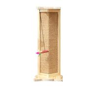 Rascador de esquina para gatos, almohadilla para rascar gatos con juguete para rascar, poste de sisal, protectores de muebles