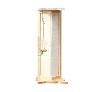 Rascador de esquina para gatos, almohadilla para rascar gatos con juguete para rascar, poste de sisal, protectores de muebles