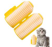 Rascador de esquina para gatos, rascador de esquina para gatos, cepillo de aseo para gatos, rascador de esquina para gatos, infusión de hierba gatera, se monta en escritorio, pared, estantería