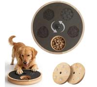 Rascador de garras para perros con caja de golosinas, almohadilla para rascar garras de perro, juguete interactivo ajustable para el cuidado sin estrés, color negro