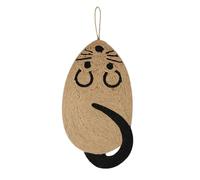 Rascador de gato natural de sisal para gatos, bonito protector para colgar, para perros de servicio de interior, color marrón (A, talla única)